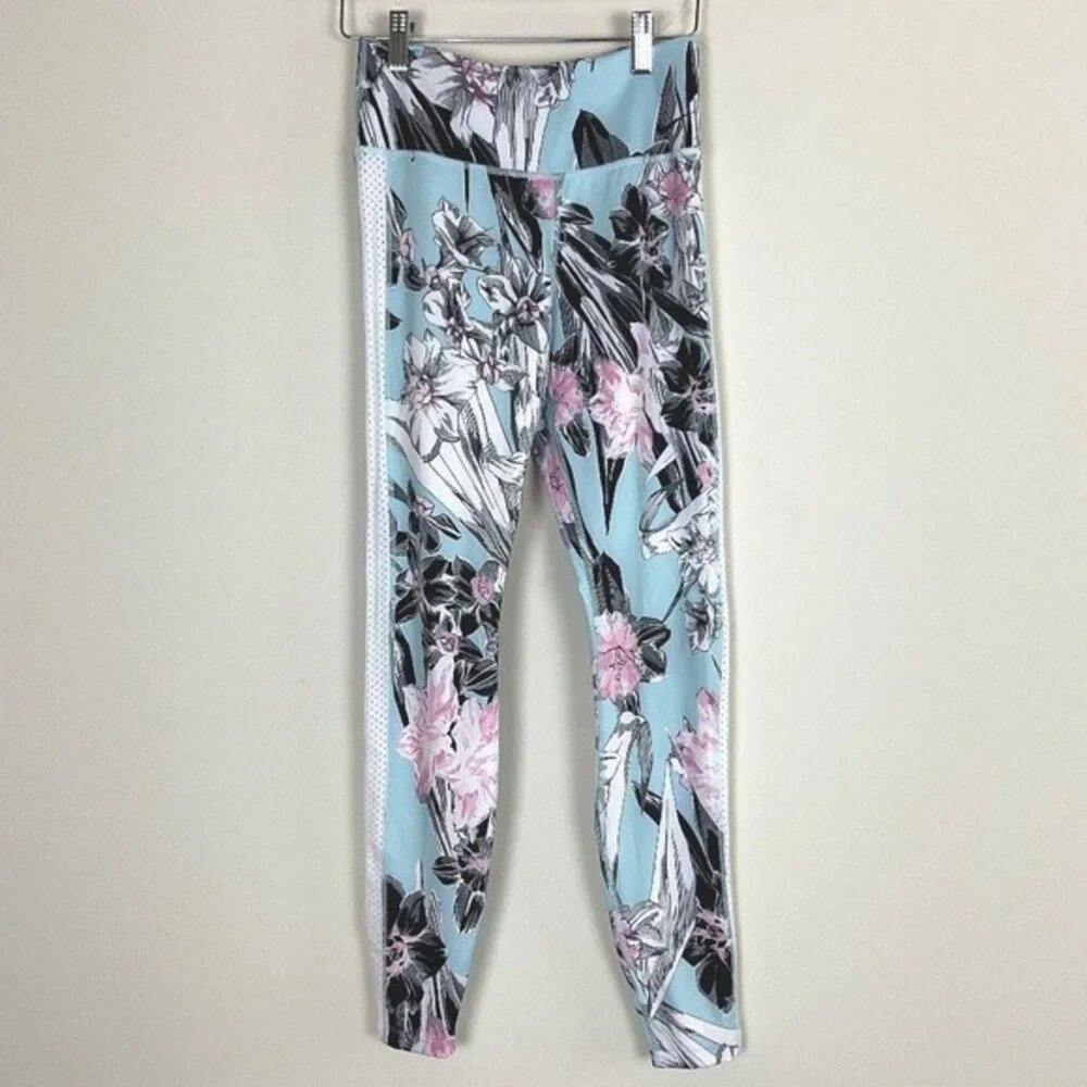 2/$30 Nike Dri-Fit Blue Pink Floral All In‎ Hyper Femme Leggings Pants Small